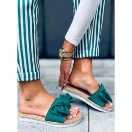 Espadrile cu funda verde Viola 2