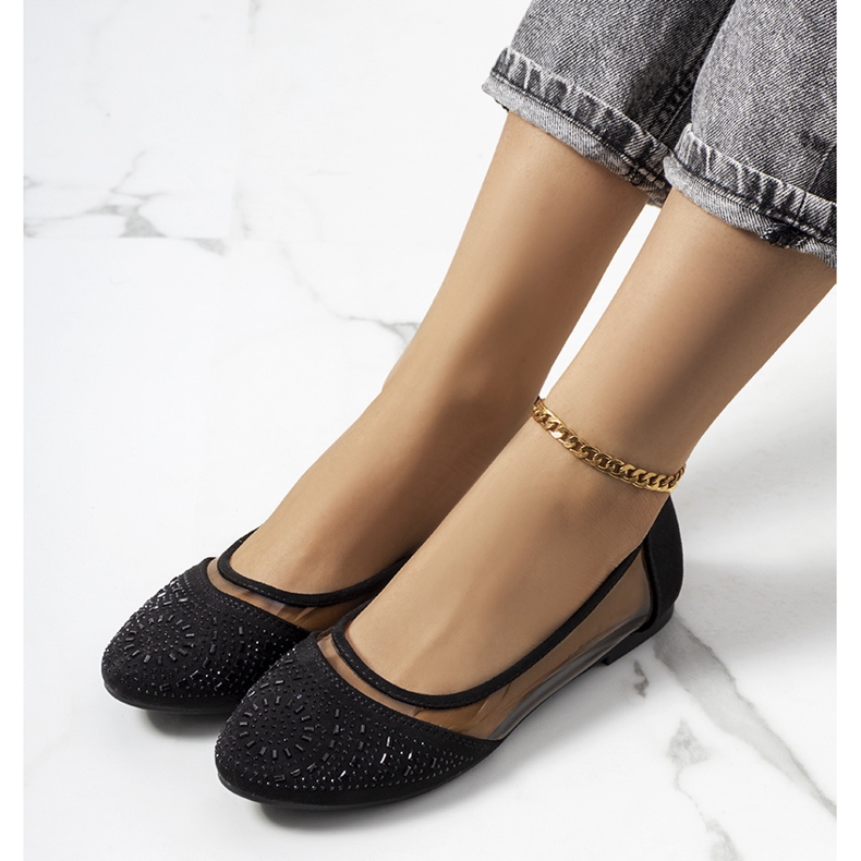 Balerini negri semitransparenti Malene negru 1