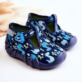 BEFADO S.A. Pantofi Papuci Befado Dinosaurs 110P448 Bleumarin albastru marin 1