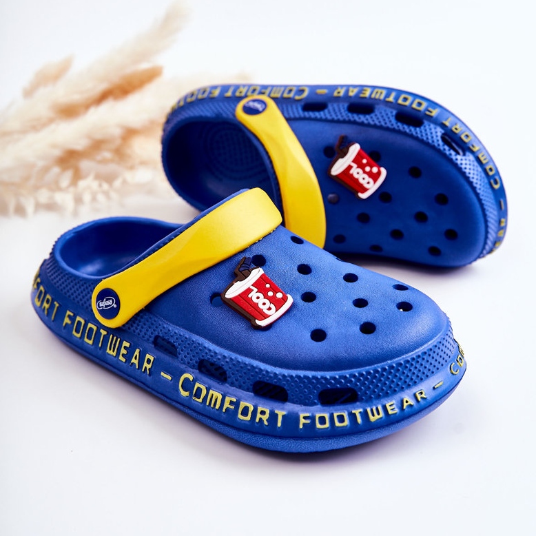 BEFADO S.A. Papuci Copii Kroksy Cola Befado 159Y101 Albastru închis 2
