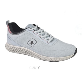 NEWS Pantofi sport pentru bărbați 22MN37-4920 Grey Insert confortabil gri 1