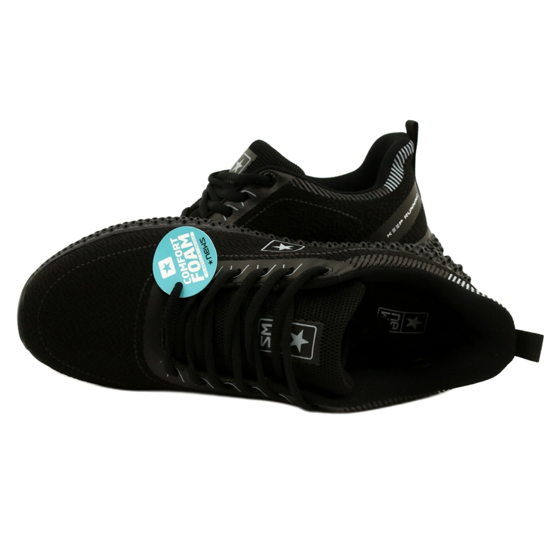NEWS Pantofi sport pentru bărbați 22MN37-4920 Negru 4