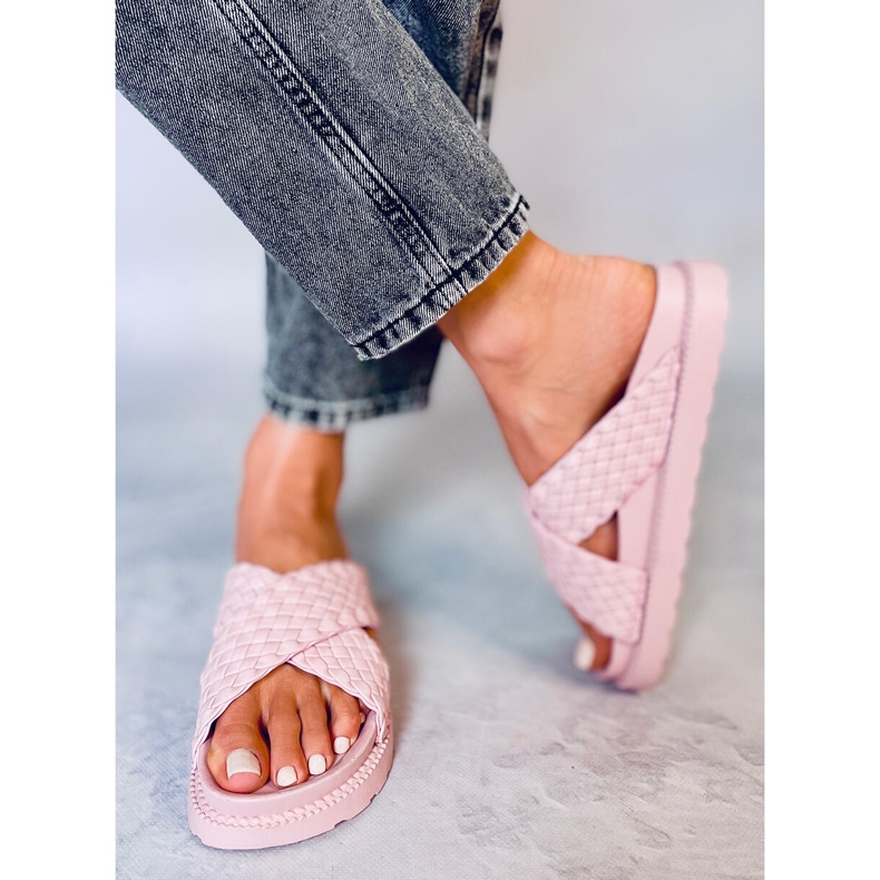 Papuci de dama Norma Pink roz 1