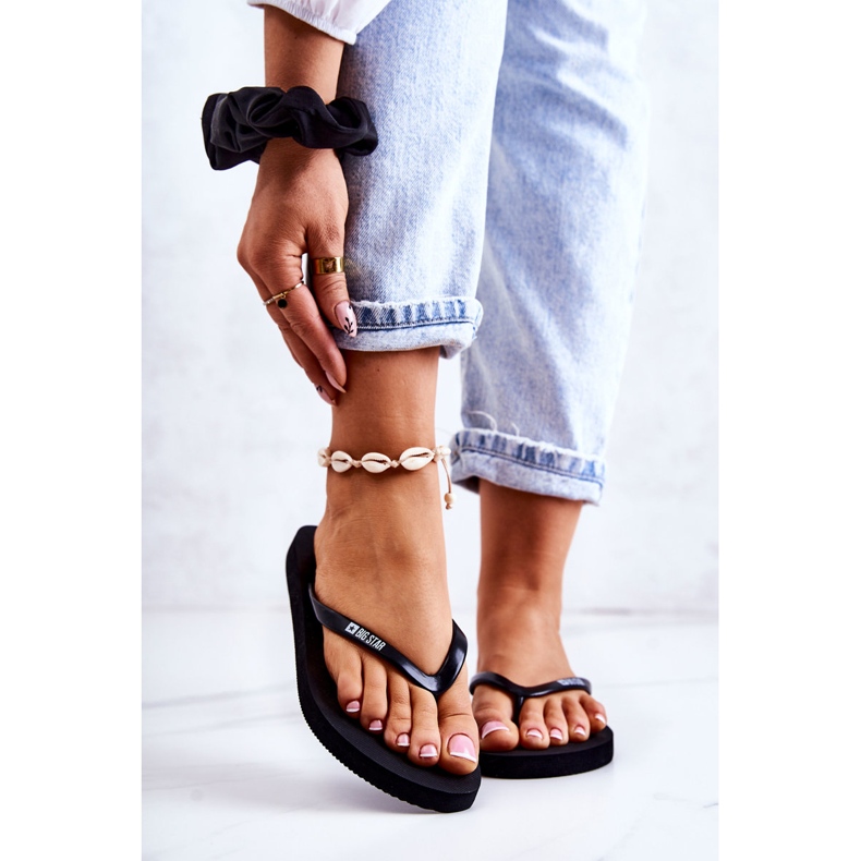 Flip-flops de damă Big Star JJ274A379 Negru 1