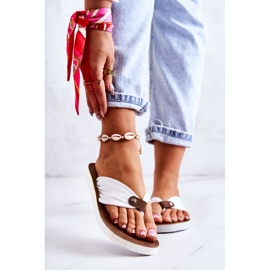 Flip-flops de damă Big Star JJ274A347 Alb 1