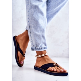 Flip-flops de damă Big Star JJ274A346 Bleumarin albastru marin 2