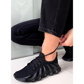 Pantofi sport cu șosetă neagră Band negru 1 Pantofi sport cu șosetă neagră Band negru 1