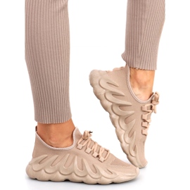 Pantofi sport cu șosete Band Khaki bej 1 Pantofi sport cu șosete Band Khaki bej 1