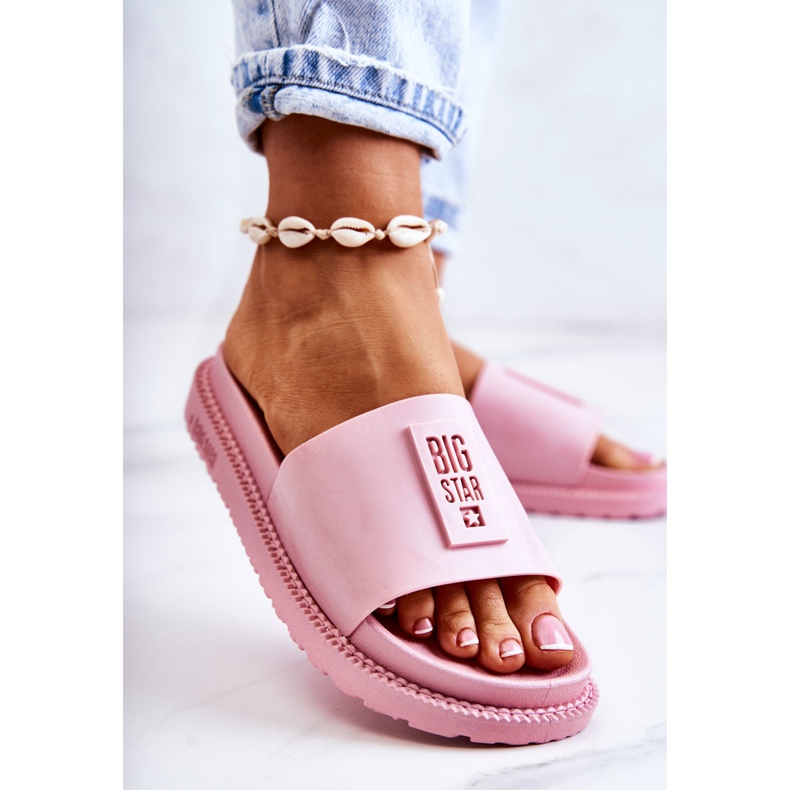 Papuci de damă Big Star JJ274A303 Roz 2