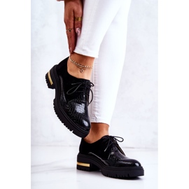 PA2 Pantofi de dama din piele Legat Negru Merevin 2