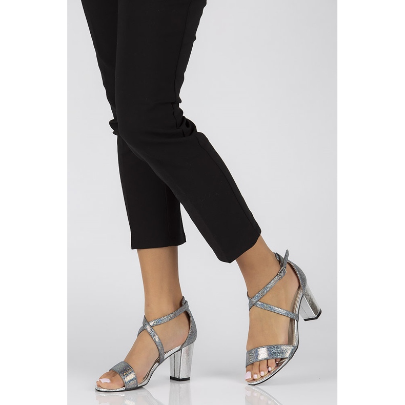Sandale Filippo DS1276 / 22 Si argintii gri 2