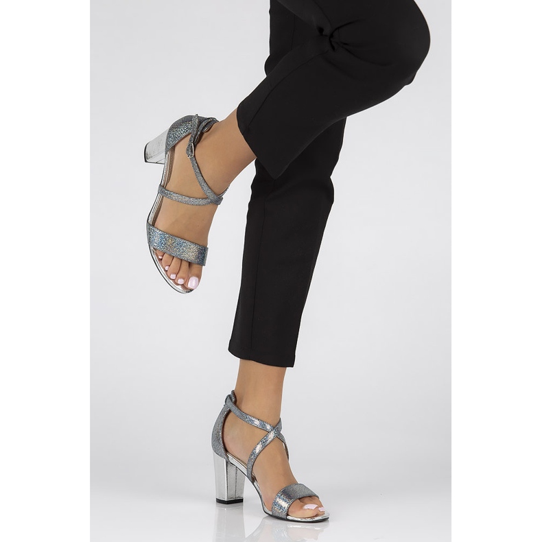 Sandale Filippo DS1276 / 22 Si argintii gri 1