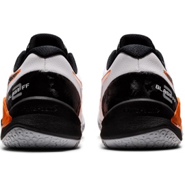 Pantofi de handbal Asics Blast Ff 2 M 1071A044 103 alb portocale alb 5