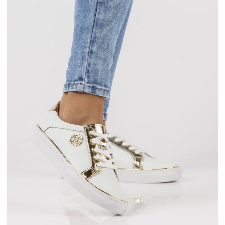 Tenisi din piele FILIPPO DP3617 / 22 Wh alb 1