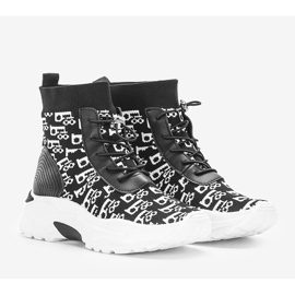 Tenisi negri Erma dama alb negru 1