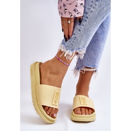 Papuci de damă Big Star JJ274A305 Galben 1