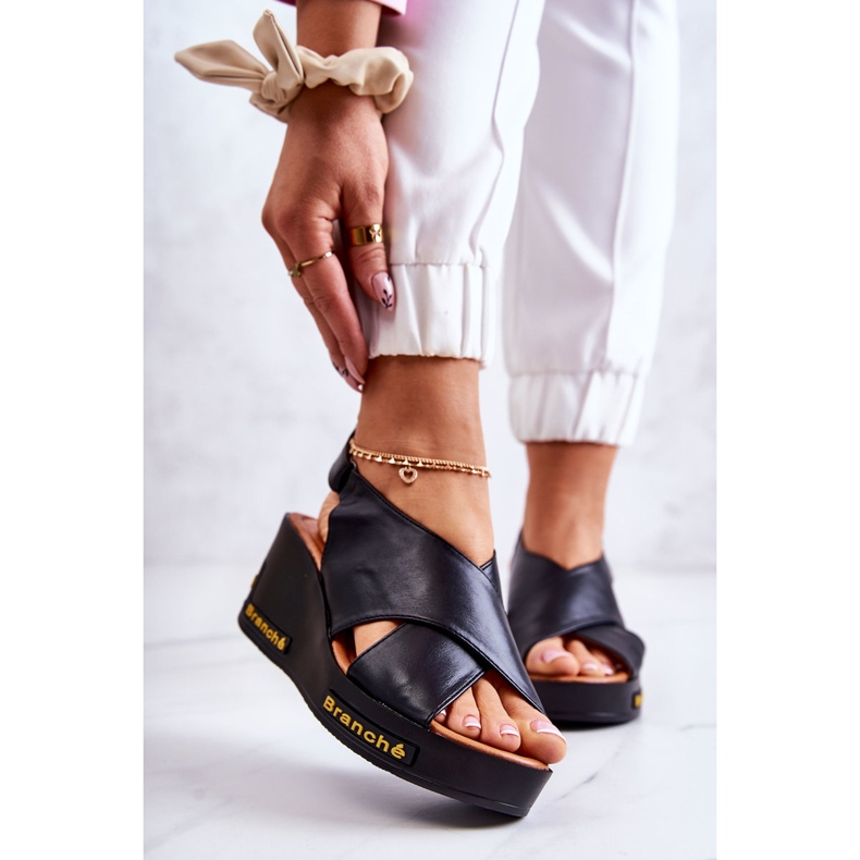 Vinceza Sandale Damă Cu Velcro Negru Amaze 1