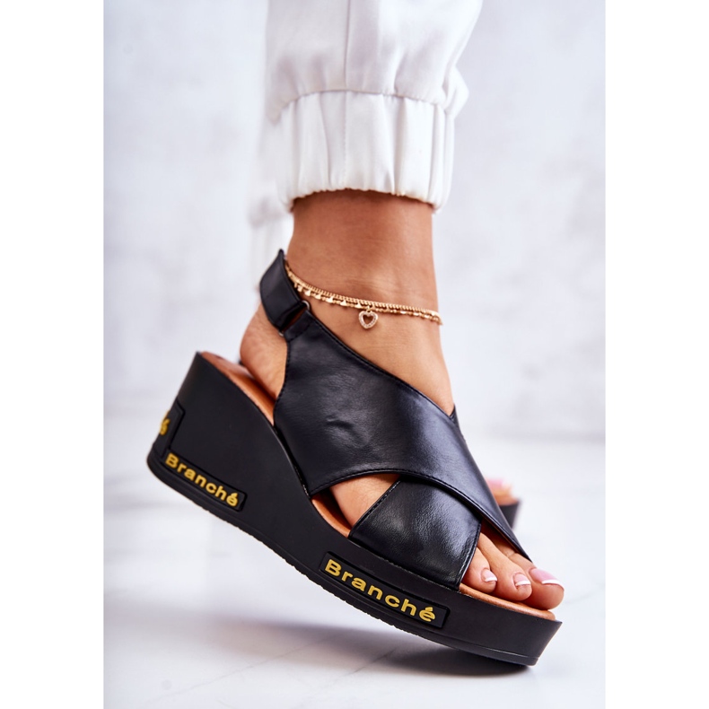 Vinceza Sandale Damă Cu Velcro Negru Amaze 2