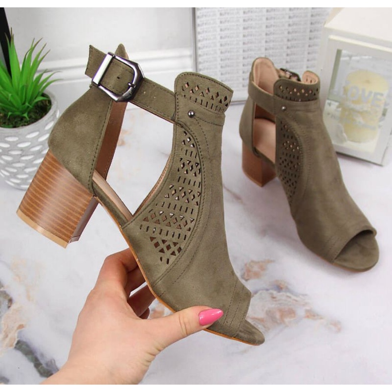 Sandale ajurate T.Sokolski W SCA159B kaki 1