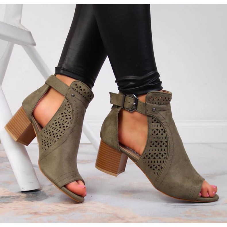 Sandale ajurate T.Sokolski W SCA159B kaki 2