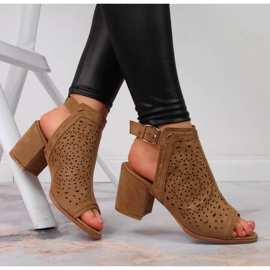 Sandale ajurate T.Sokolski W SCA160 camel maro 2