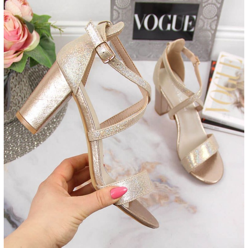 Sandale aurii Filippo W PAW355B pe post de aur 1