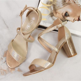 Sandale aurii Filippo W PAW355B pe post de aur 3