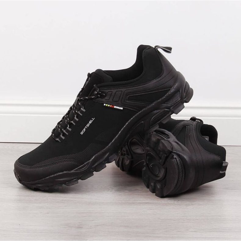 Pantofi de trekking American Club M AM885 negri negru 2