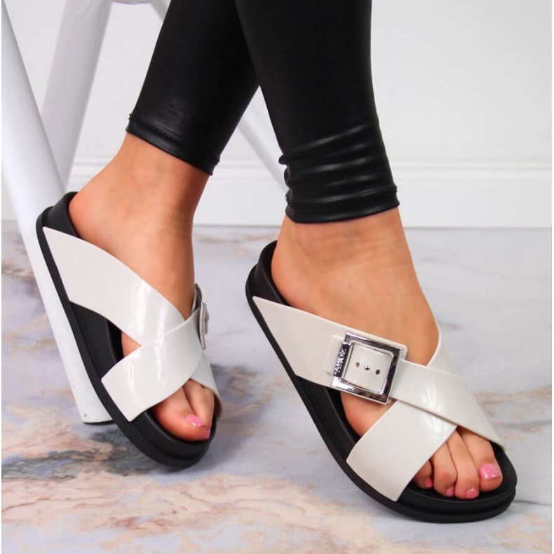 Meliski Zaxy W JJ285057 papuci crem ecru 2 Meliski Zaxy W JJ285057 papuci crem ecru 2