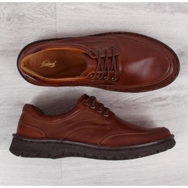 Pantofi casual din piele maro pentru bărbați Łukbut 947 1