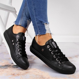 Adidasi negri din piele ecologica Big Star V274871 negru 2