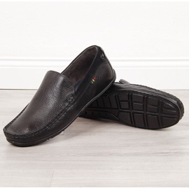 Mocasini barbati Gregor din piele neagra negru 1 Mocasini barbati Gregor din piele neagra negru 1