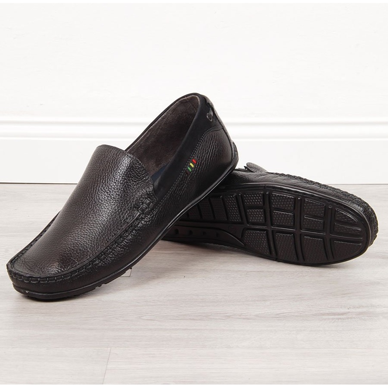 Mocasini barbati Gregor din piele neagra negru 1 Mocasini barbati Gregor din piele neagra negru 1