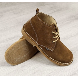 Cizme bărbătești din piele maro Gregor 1 Cizme bărbătești din piele maro Gregor 1