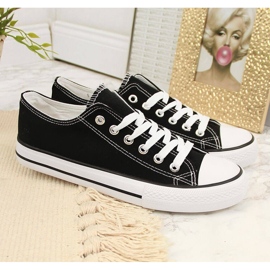 Tenisi sportivi negri Atletico din material textil negru 2