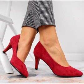 Pompe din piele intoarsa Sergio Leone rosii roșu 1