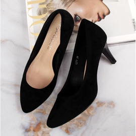 Pompe negre Sergio Leone din piele intoarsa negru 1