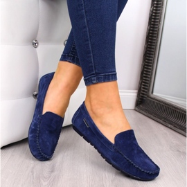 Mocasini Vinceza de dama bleumarin albastru marin 1