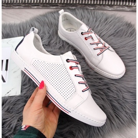 Pantofi dama piele, piele alb Filippo 2