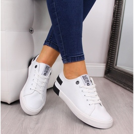 Low-top piele ecologică albă Big Star FF274175 1
