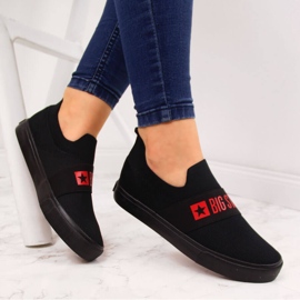 Tenisi slip on damă negri Big Star FF274221 negru 1
