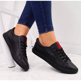 Low-top piele ecologică neagră Big Star DD274687 negru 1