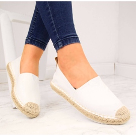 Espadrile albe de dama din material textil alb Big Star HH274493 1