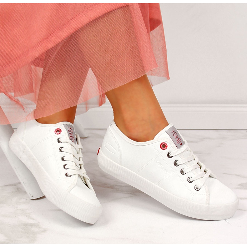 Tenisi dama piele ecologica joasa alb Cross Jeans II2R4004C 1 Tenisi dama piele ecologica joasa alb Cross Jeans II2R4004C 1