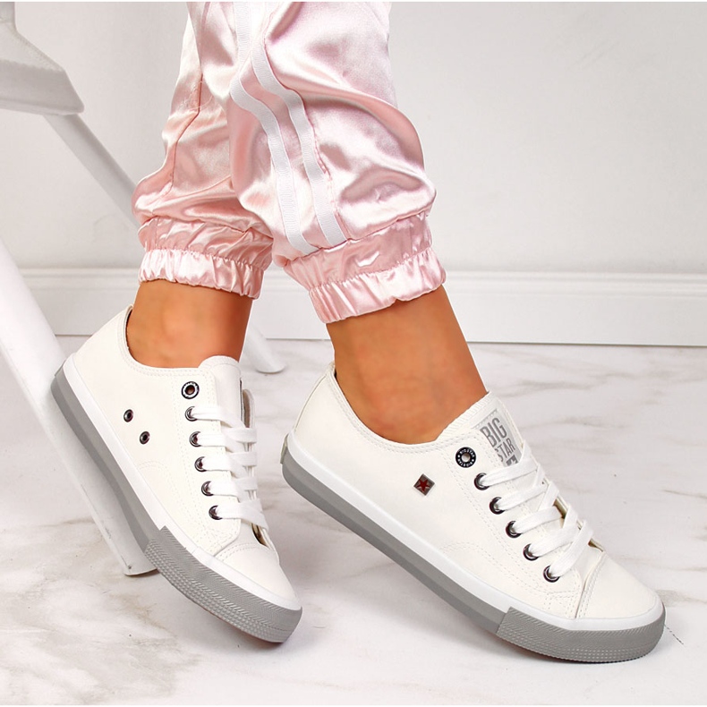 Tenisi albi din piele ecologica Big Star II274230 1 Tenisi albi din piele ecologica Big Star II274230 1