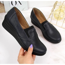 Pantofi de dama comozi din piele, bleumarin Helios 349 albastru marin 2 Pantofi de dama comozi din piele, bleumarin Helios 349 albastru marin 2