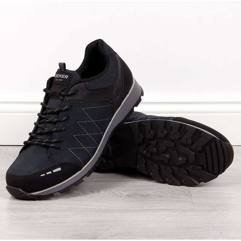 Pantofi bărbați bleumarin Rieker B5720-01 albastru 1