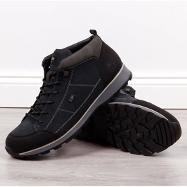 Cizme calde pentru bărbați Rieker F5740-00 bleumarin albastru marin 1