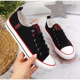 Tenisi negri din material textil Big Star JJ274122 negru 1