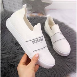 Slip on adidași albi Big Star JJ274092 1